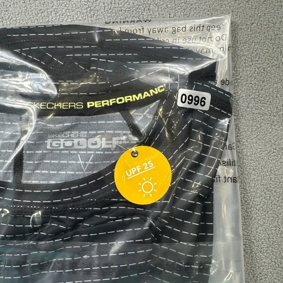 NWT Skechers Go Golf Shirt Womens XS Black Layer Top Stripe Long Sleeve UPF 25 - Picture 11 of 11